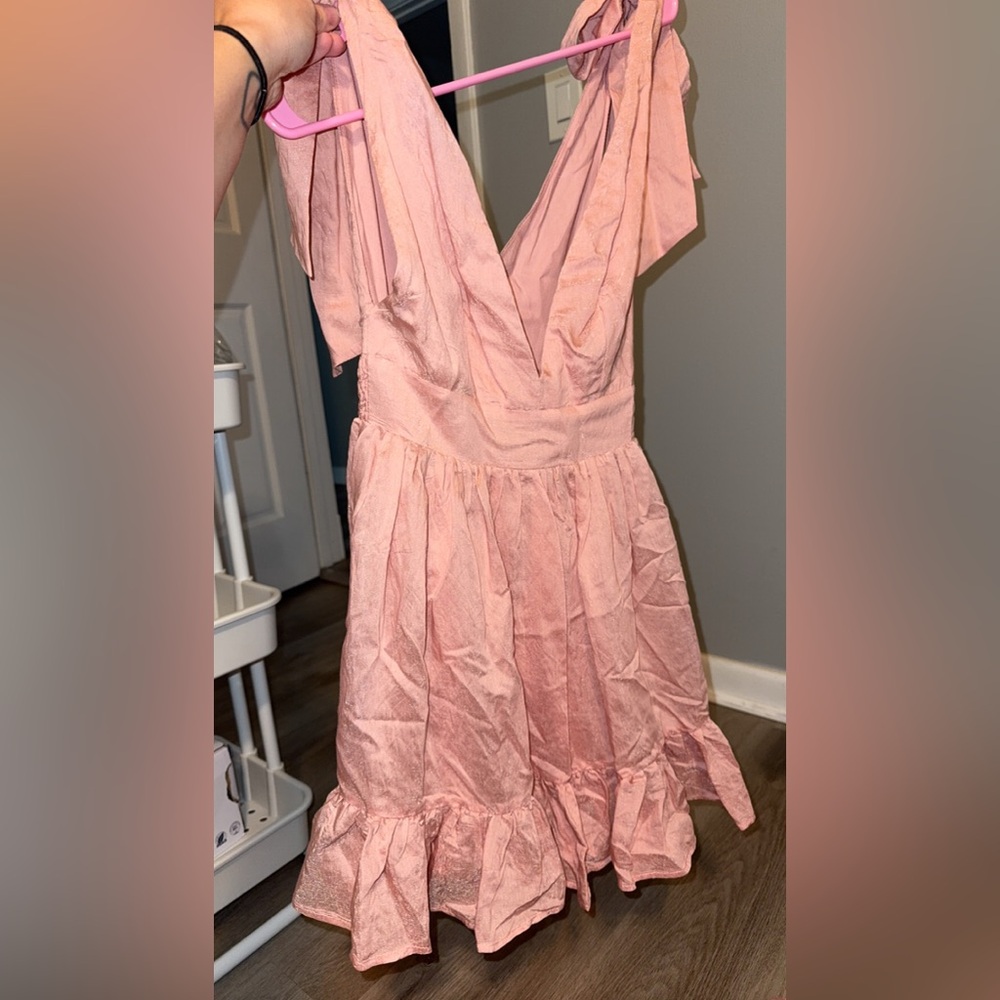 Mable pink blush mini dress